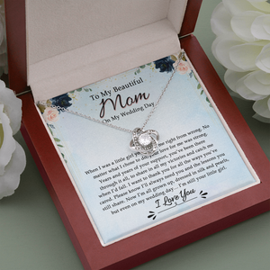 To My Beautiful Mom On My Wedding Day - Necklace SO17V