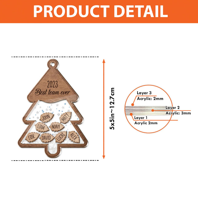 Personalized Ornament Coworker Gift - Charming Present