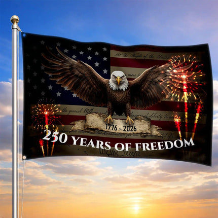 We The People 250 Years of Freedom Eagle Flag America 250 HOF4 - Charming Present