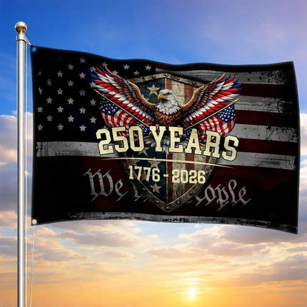 America 250 Years Patriotic Eagle Shield Flag HOF11 - Charming Present