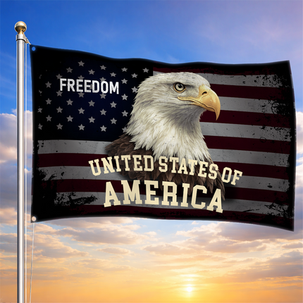 SP-01 Bald Eagle American Flag Hope and Liberty Presidents Day