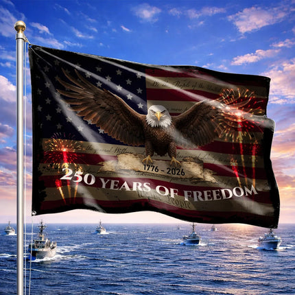 We The People 250 Years of Freedom Eagle Flag America 250 HOF4 - Charming Present