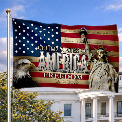 SP-01 USA Faith Flag Faith and Freedom Memorial Day