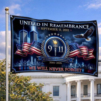 SP-01 World Trade Center 9/11 Remembrance Flag September 11 2026 Tribute