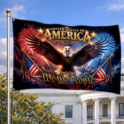 SP-01 Eagle Freedom Flag We The People Independence Day