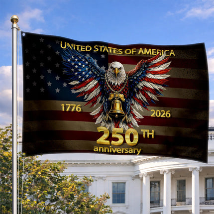 Patriotic Liberty Bell Eagle Flag America 250 Anniversary HOF5 - Charming Present