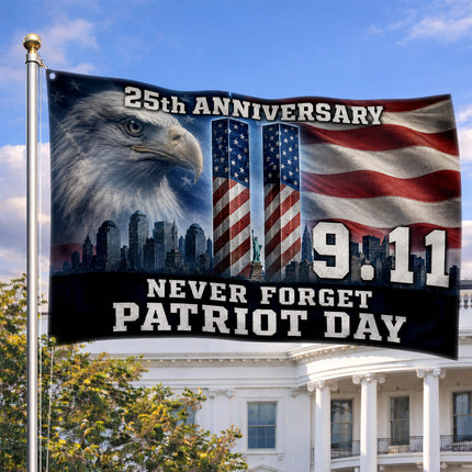 SP-01 NYC Skyline 9/11 Memorial Flag National Day of Remembrance