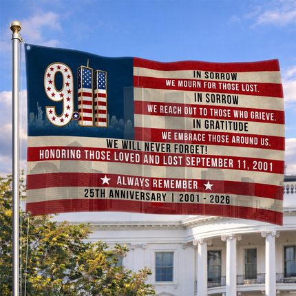 SP-01 September 11 2001 Memorial Flag Patriot Day 2026 Tribute