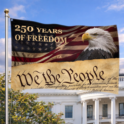 SP-01 National Pride Bald Eagle American Grommet Flag