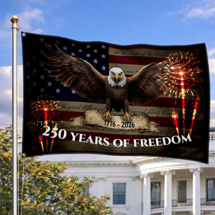 We The People 250 Years of Freedom Eagle Flag America 250 HOF4 - Charming Present
