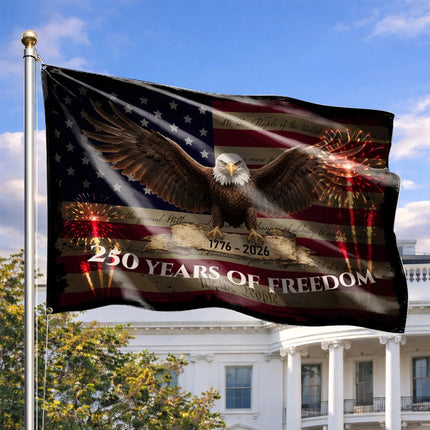 We The People 250 Years of Freedom Eagle Flag America 250 HOF4 - Charming Present