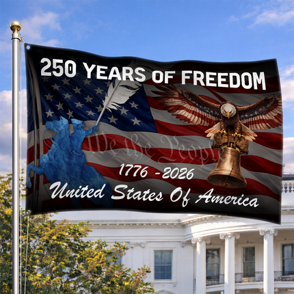 SP-01 250 Years of Freedom We the People American Grommet Flag