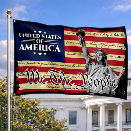 SP-01 We The People Flag Strength and Freedom Military Appreciation