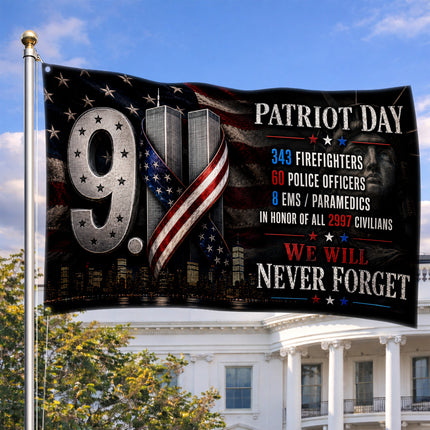 SP-01 First Responders 9/11 Patriot Day Memorial Flag EMS Paramedics Tribute
