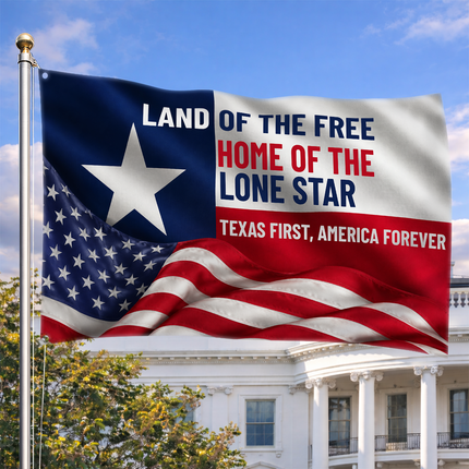 Texas Grommet Flag Texas First America Forever Lone Star