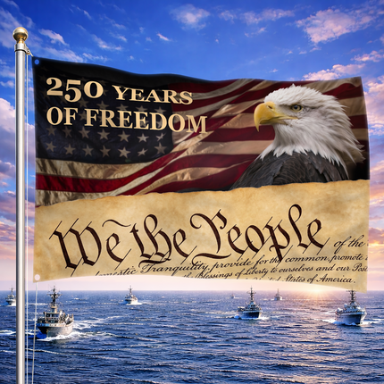 SP-01 National Pride Bald Eagle American Grommet Flag