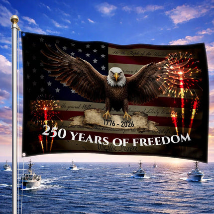 We The People 250 Years of Freedom Eagle Flag America 250 HOF4 - Charming Present