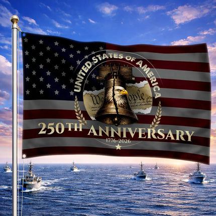 We The People 250th Anniversary Liberty Bell House Flag HOF18 - Charming Present