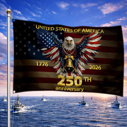 Patriotic Liberty Bell Eagle Flag America 250 Anniversary HOF5 - Charming Present