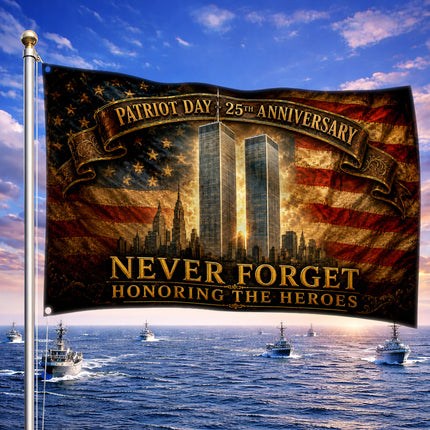 SP-01 Honoring the Heroes 9/11 Patriot Day Flag 25th Anniversary