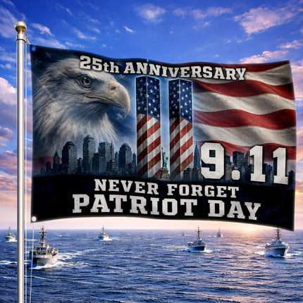 SP-01 NYC Skyline 9/11 Memorial Flag National Day of Remembrance