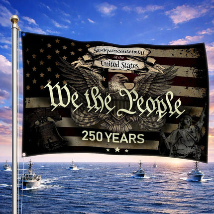 We The People Semiquincentennial Patriotic House Flag America 250 HOF10 - Charming Present