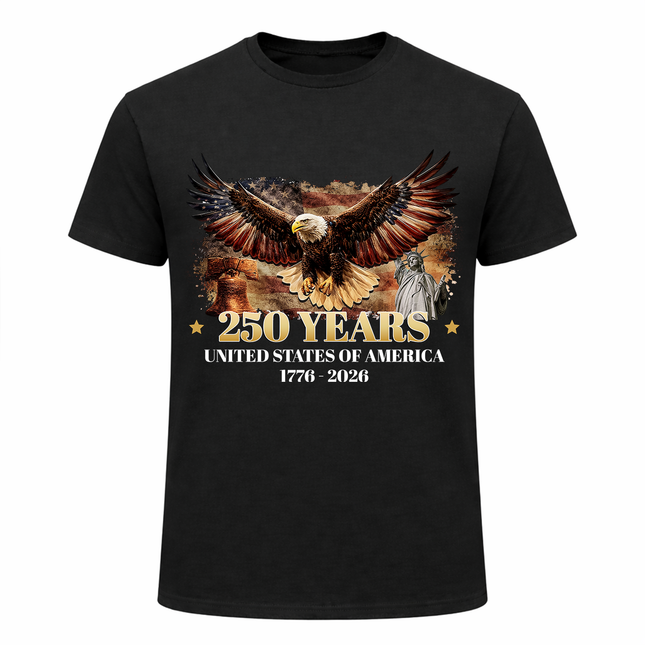 Liberty Bell Eagle 250 Years Patriotic T-Shirt America 250