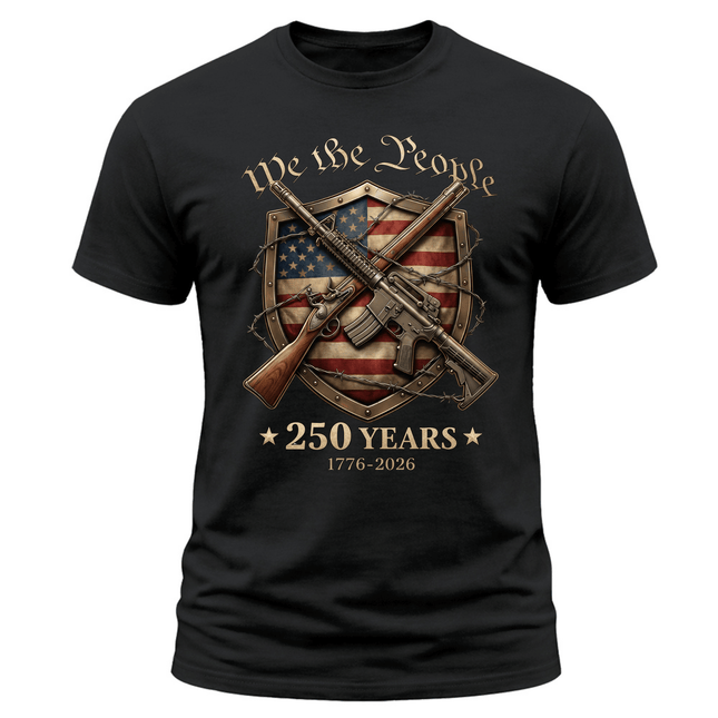 We The People Defend Liberty 250 Years Patriotic T-Shirt America 250