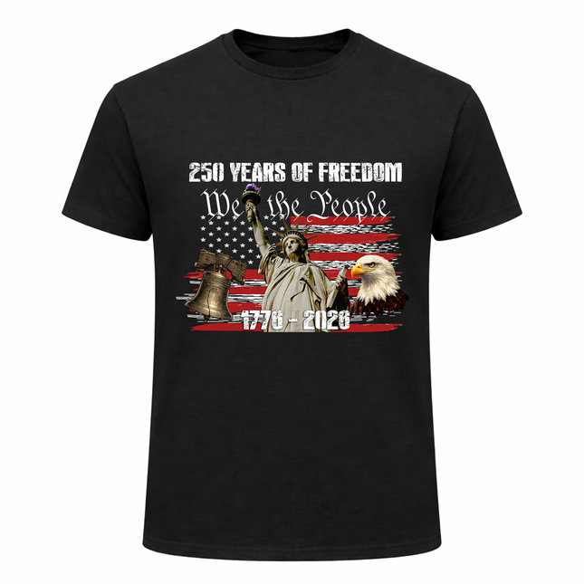 We The People Liberty Icons Patriotic T-Shirt America 250