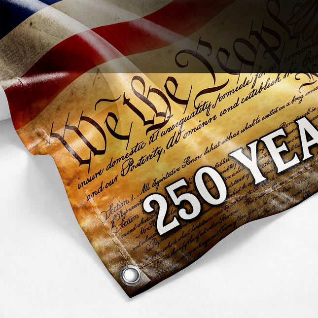 United States of America 250 Years of Freedom We The People Constitution Flag