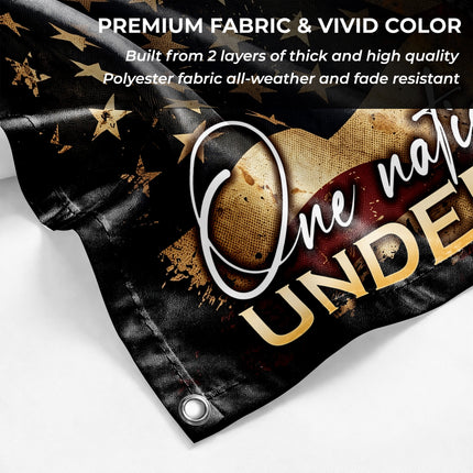 SP-01 Faith Freedom Lion of Judah One Nation Under God Memorial Day Flag