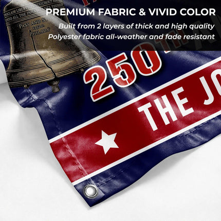 Personalized America 250th Anniversary Patriotic House Flag HOF19 - Charming Present