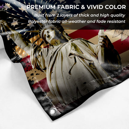 SP-01 American Heritage Flag Bald Eagle Liberty Military Appreciation