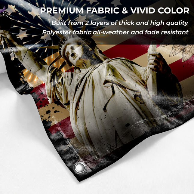 SP-01 American Heritage Flag Bald Eagle Liberty Military Appreciation