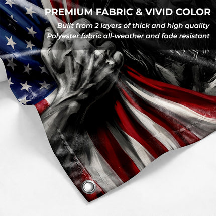 SP-01 God Bless America Christian Patriotic Flag Faith Over Fear