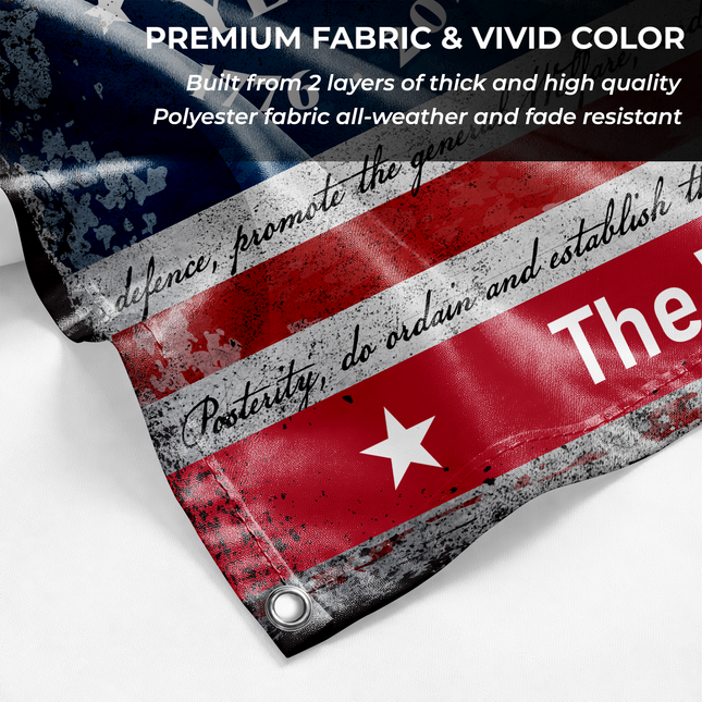 Personalized We The People 250th Anniversary House Flag