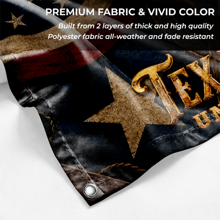 Texas Grommet Flag Texas Forever Lone Star United We Stand