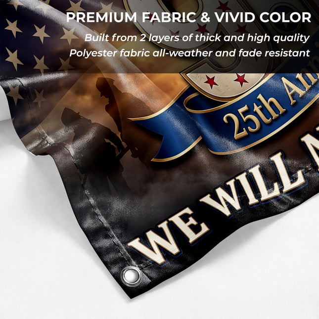 Patriot Day 25th Anniversary Honoring Heroes 9.11 Memorial Grommet Flag