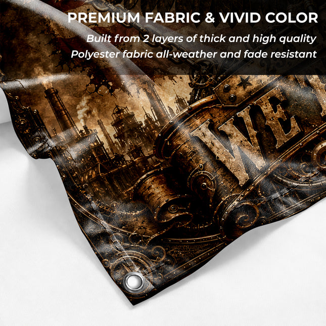United States of America 250 Years of Freedom Steampunk Steampunk Eagle Flag