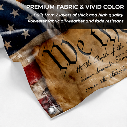 SP-01 We the People Faith and Liberty American Grommet Flag