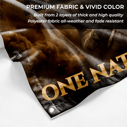 One Nation Under God Hands Jesus Grommet Flag
