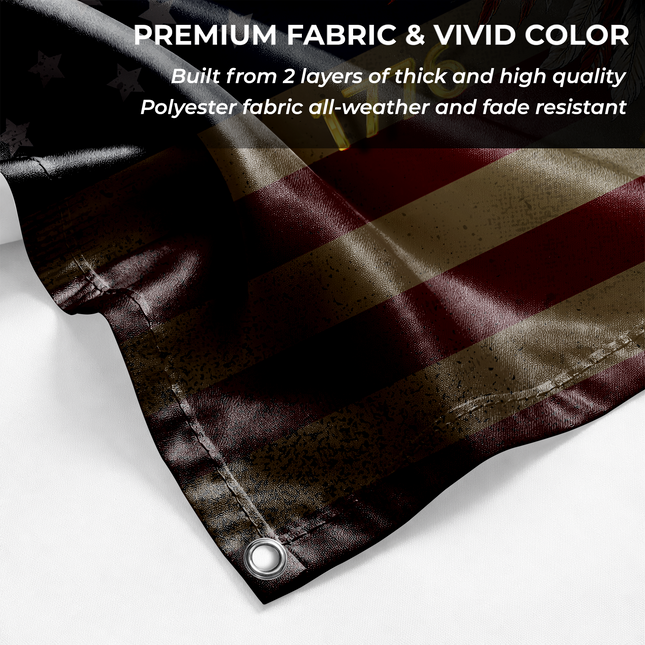 Patriotic Liberty Bell Eagle Flag America 250 Anniversary HOF5