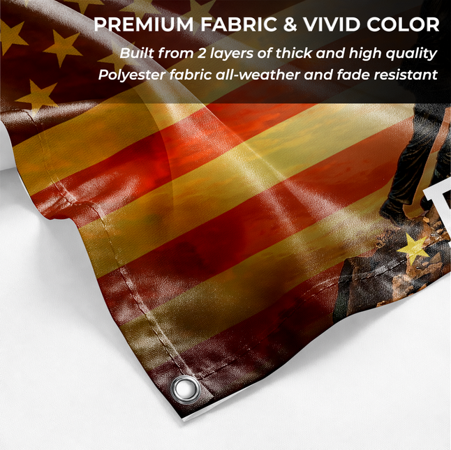 SP-01 Lighthouse Patriotic Decor Home of the Brave Eagle Memorial Day