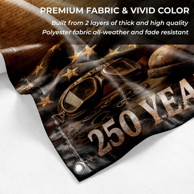 United States of America 250 Years of Freedom Patriotic Combat Boots Flag