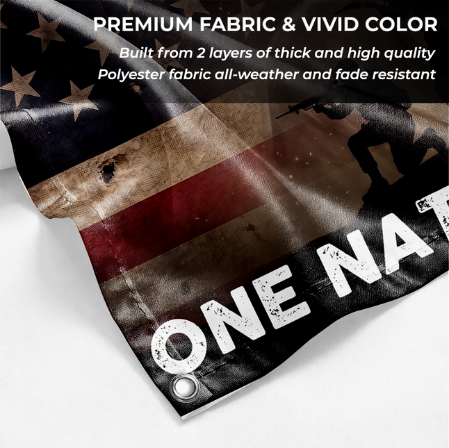 SP-01 One Nation Under God Flag Biblical Faith Church Decoration