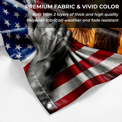 SP-01 Jesus Christ One Nation Under God Christian Veterans Day Flag