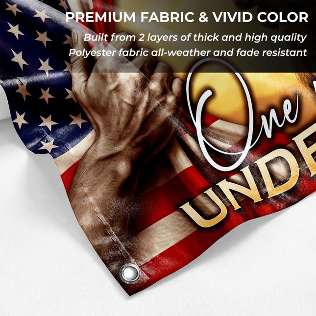 One Nation Under God Jesus Gospel Grommet Flag