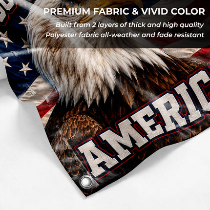 South Carolina Grommet Flag Strong American Proud Eagle