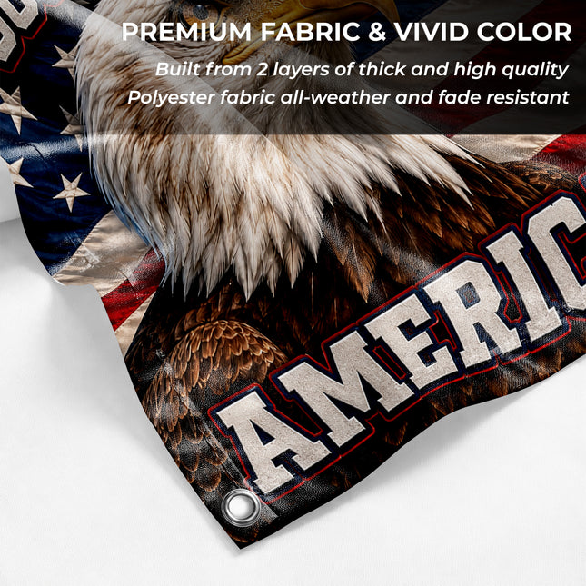 South Carolina Grommet Flag Strong American Proud Eagle