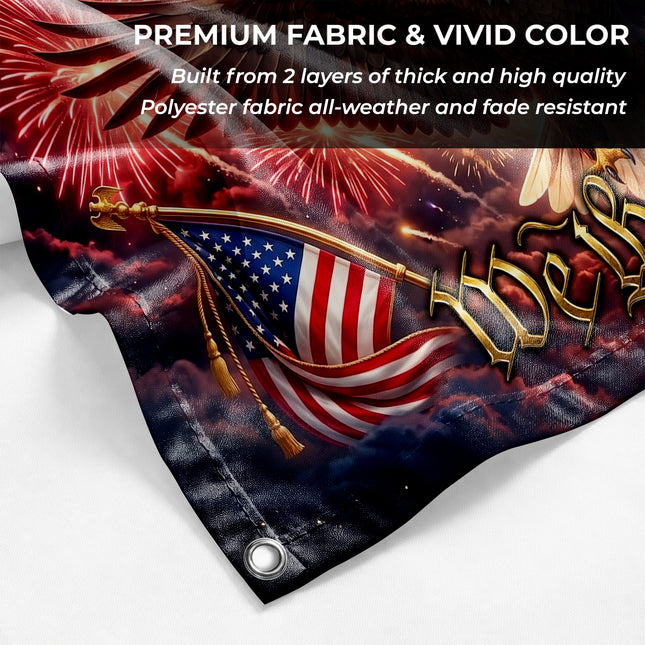 SP-01 Eagle Freedom Flag We The People Independence Day